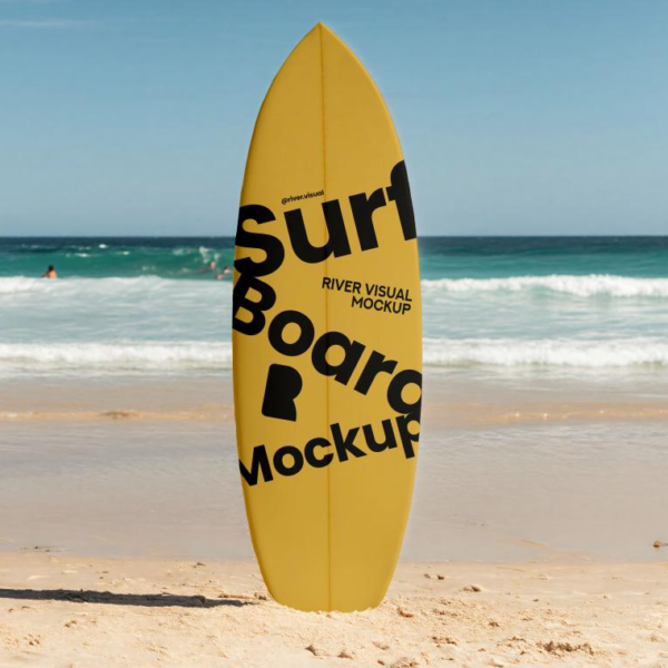 Free Surfboard Mockup PSD Design