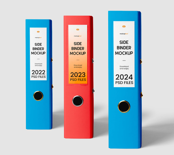 Free Triple Binder Mockups