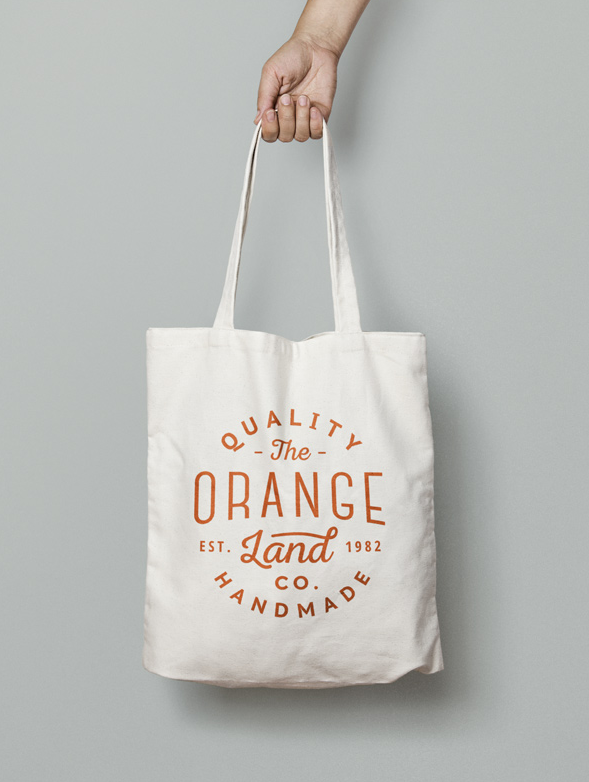 Free canvas Tote Bag Mockup
