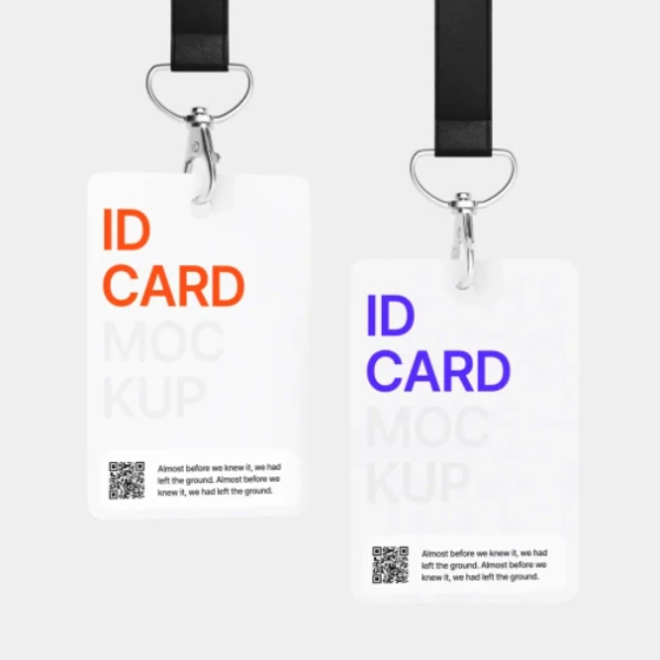 ID cards PSD Mockup for Branding