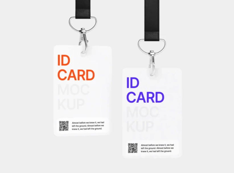 ID cards PSD Mockup for Branding