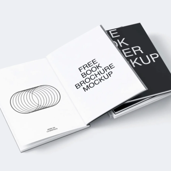 Inner Pages and cover Book Mockups for Book Presentation