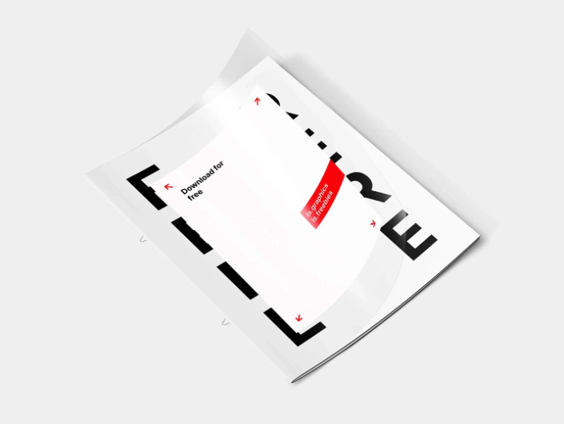 Letter Transparent cover Brochure