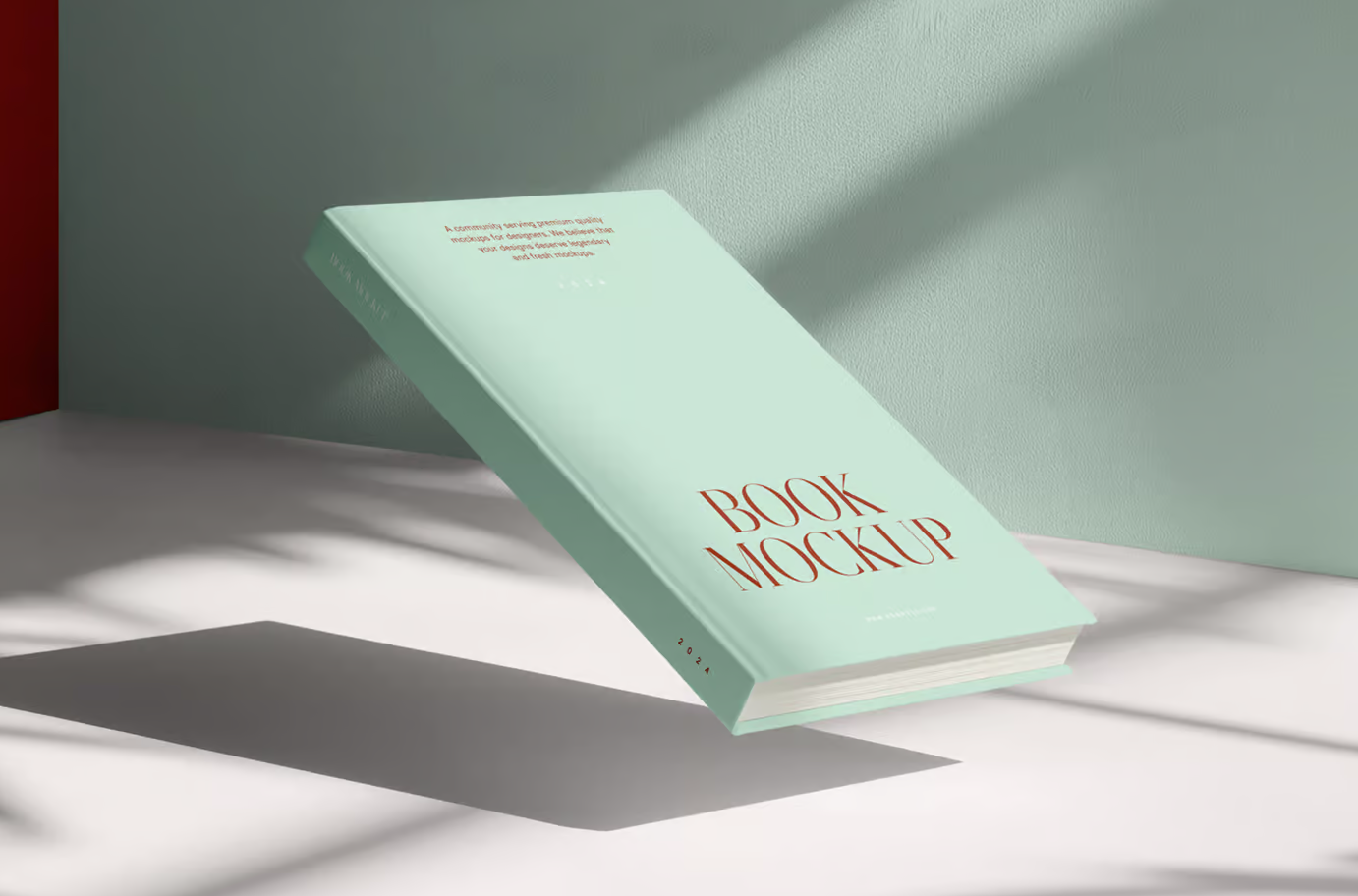 Levitating Hardcover Book Mockup
