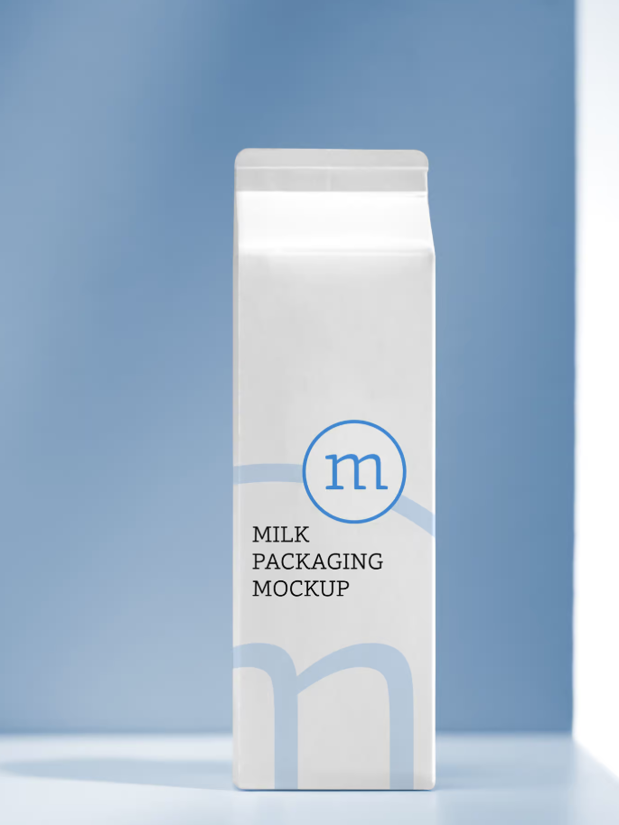 Milk carton Mockup Free