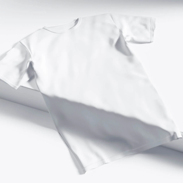 Minimalistic TShirt Mockup on Mint Green Background