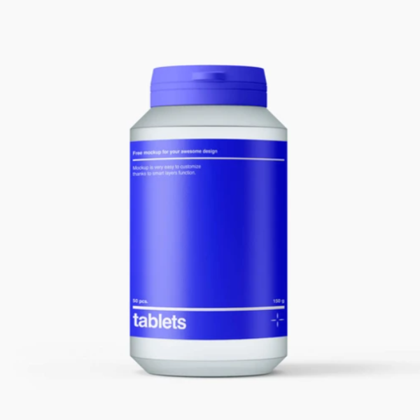 Pill Jar Mockup for Pharmaceutical Packaging Presentation