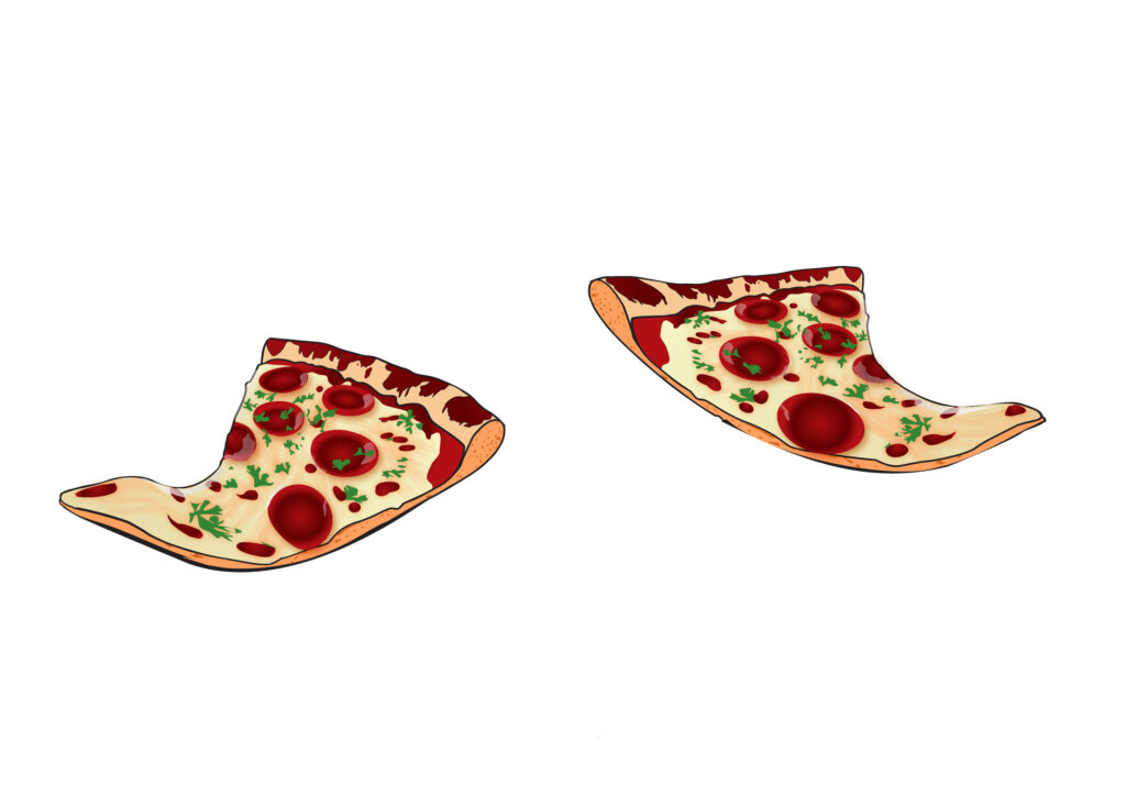 Pizza Slice Vector Design AI File