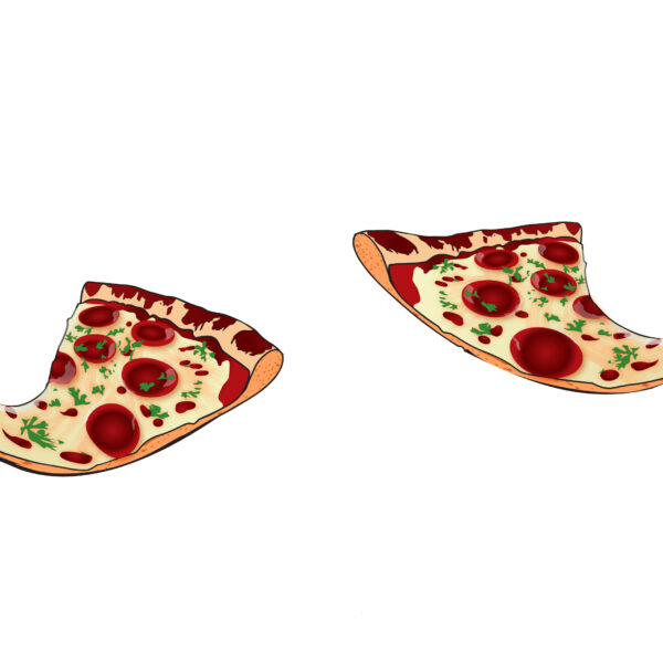 Pizza Slice Vector Design AI File
