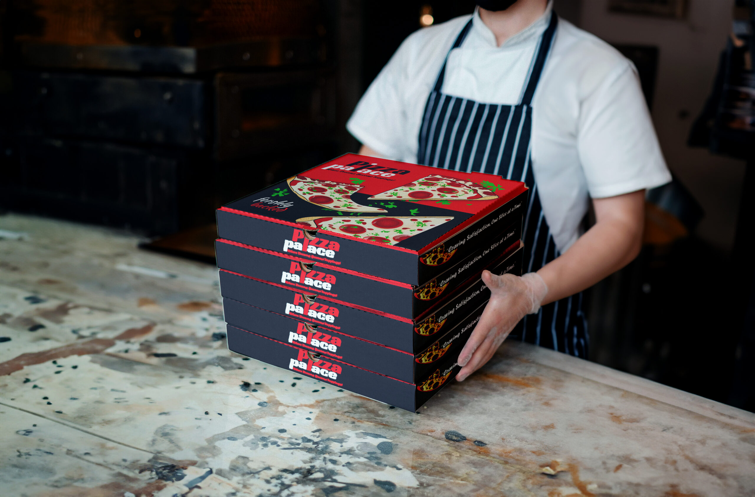 Pizza Box Mockups Premium Packaging Presentation