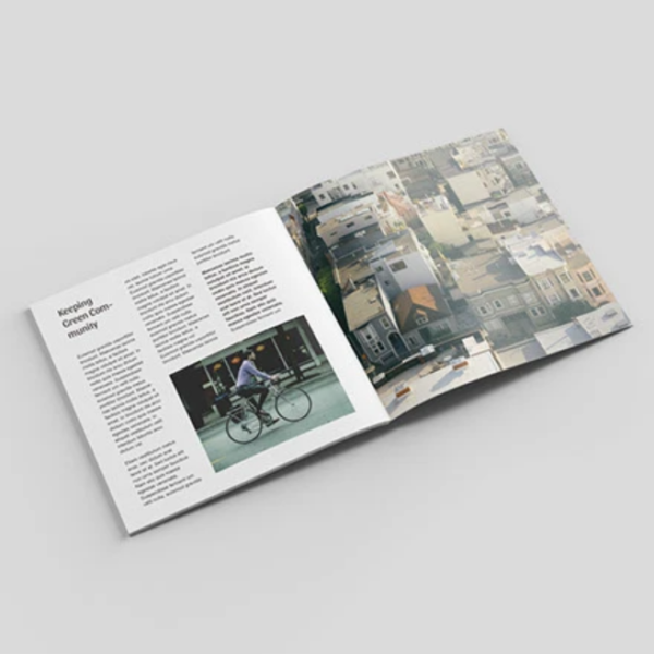 Square Magazine Mockup Template