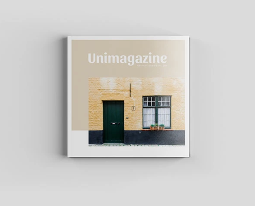 Square Magazine Mockup Template