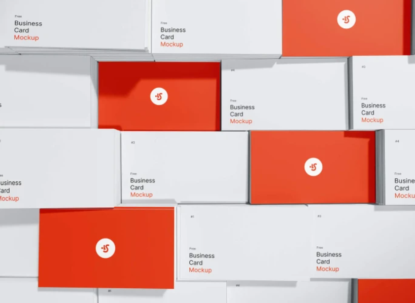 Stack of Free Business card Mockups