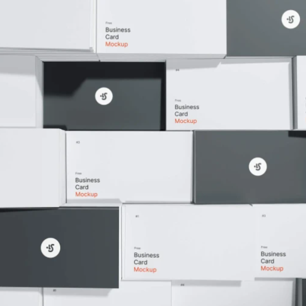 Stack of Free Business card Mockups