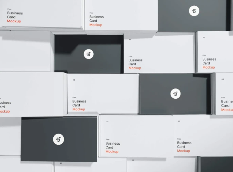 Stack of Free Business card Mockups