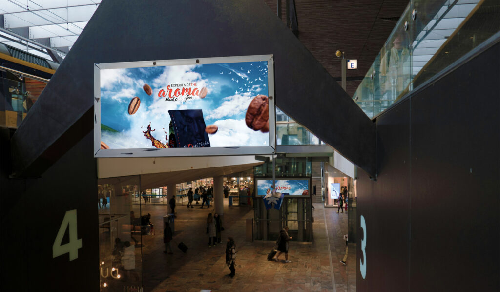 Billboard Train Station Mockups Display