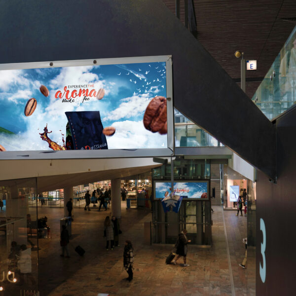 Billboard Train Station Mockups Display