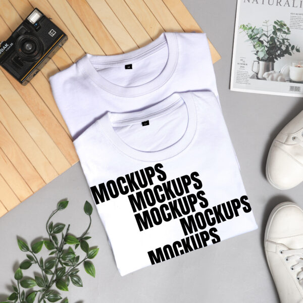 White T Shirt Mockups Apparel PSD Files 168 MB