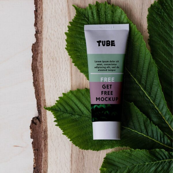 Cosmetic Tube Mockups PSD Packaging Design