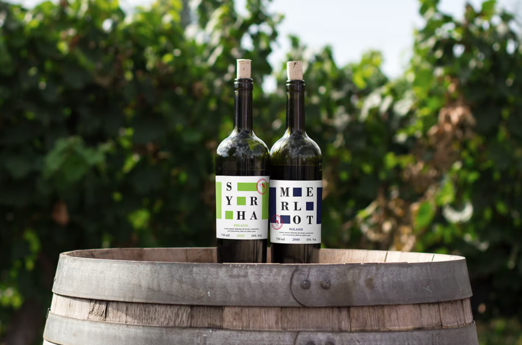 Wine Bottles Mockup Free