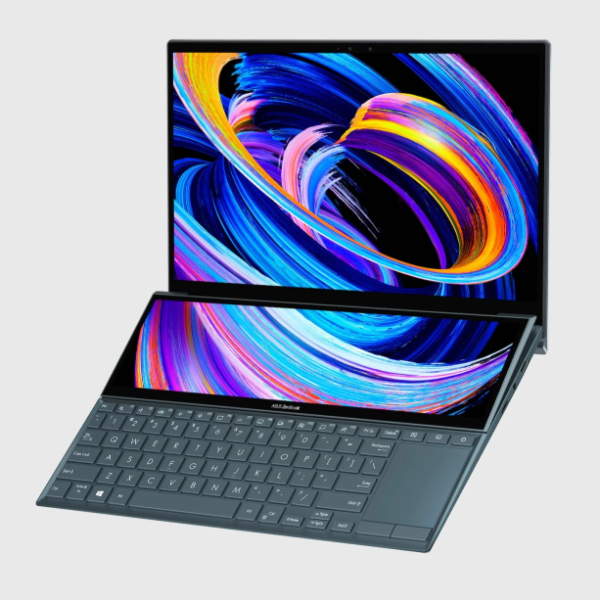 Zenbook Duo 14 Mockup Floating Display