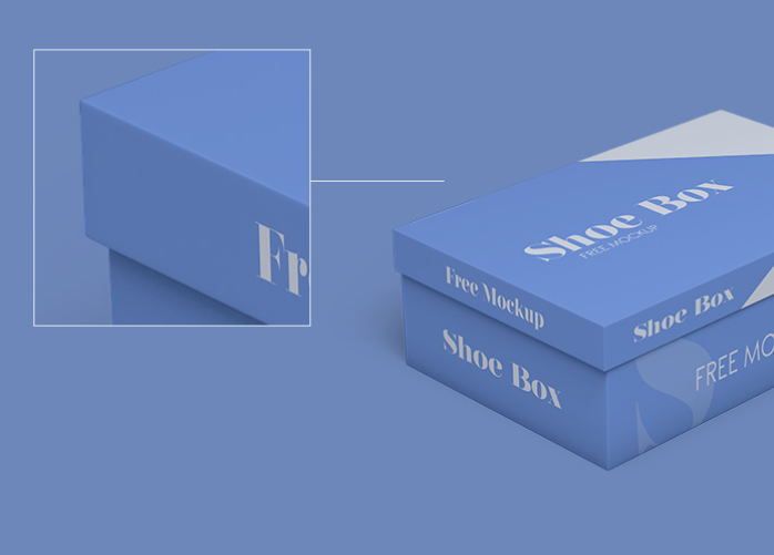2 Free Shoe Box Mock ups in PSD