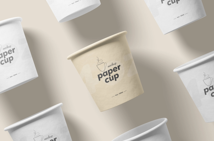 4oz Paper cup Mockup