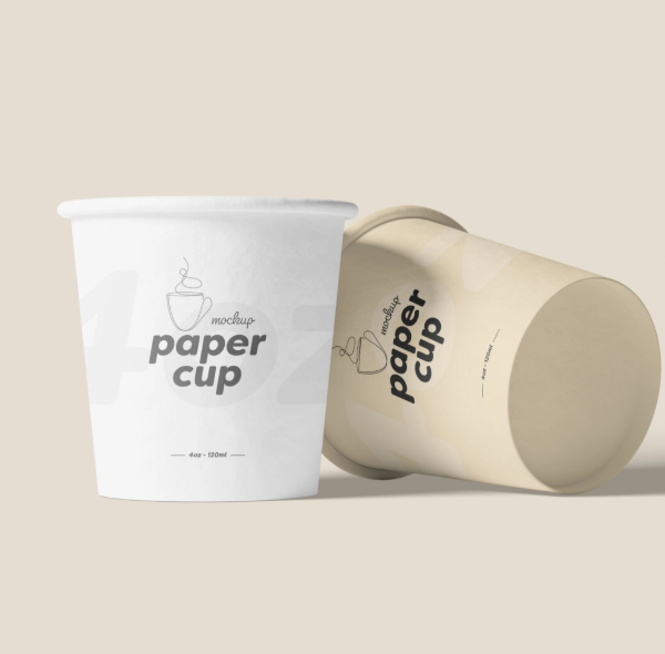 4oz Paper cup Mockup