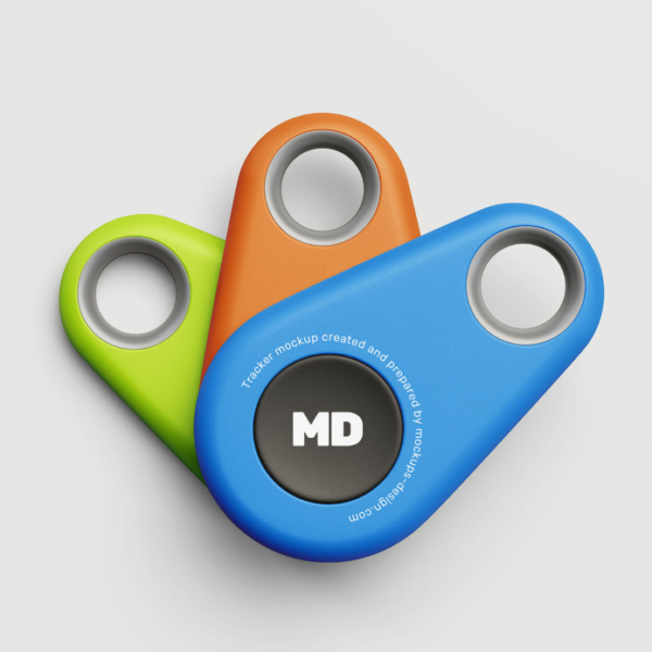 Bluetooth Tracker Mockup Realistic PSD
