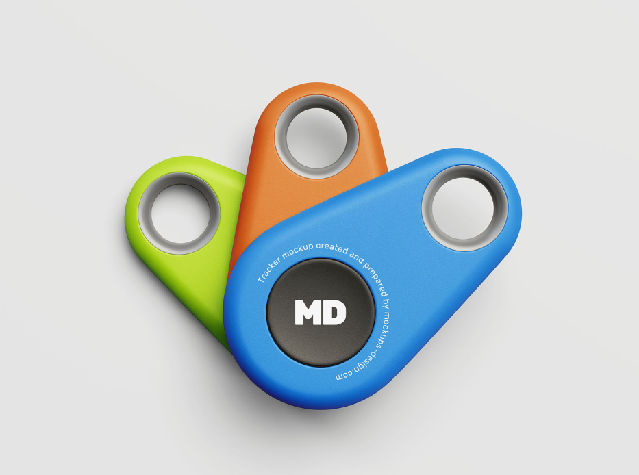 Bluetooth Tracker Mockup Realistic PSD