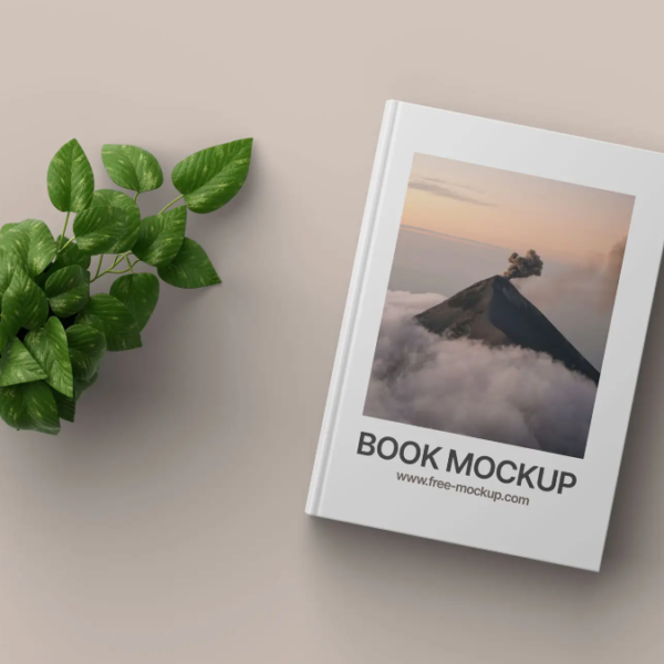 Book cover Mockup for clean Design