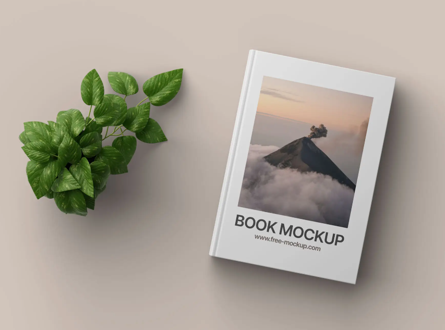 Book cover Mockup for clean Design