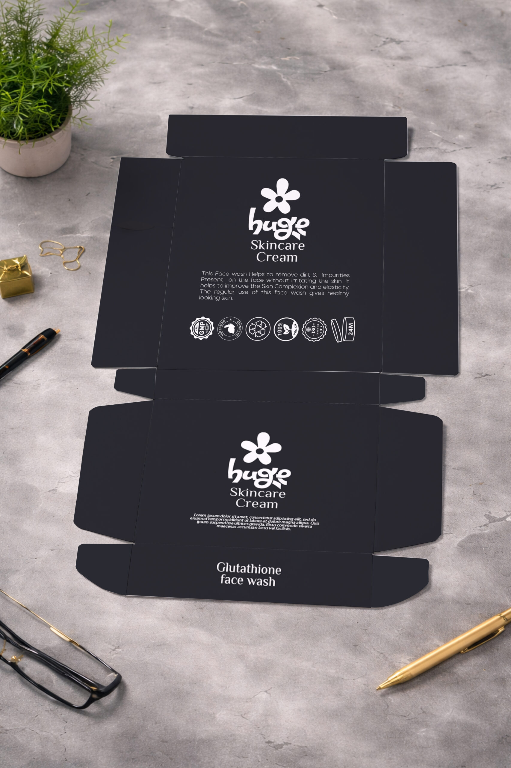 Minimal Box Mockups for Packaging Products