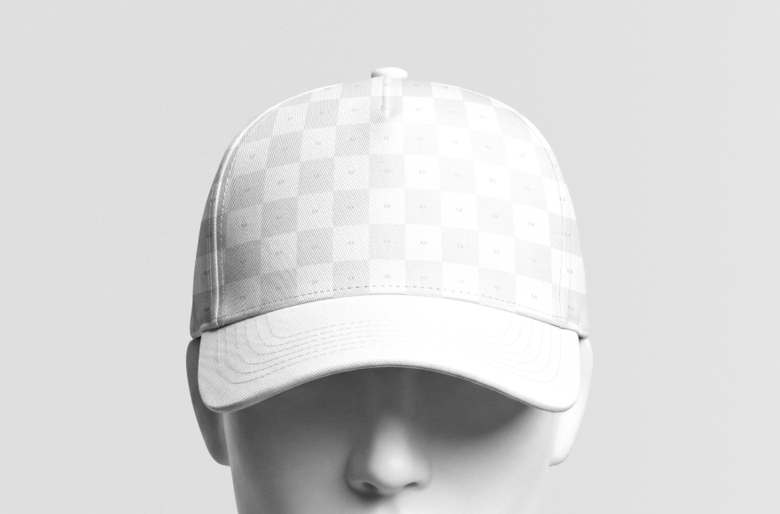 Free Baseball Cap Mockup on Mannequin