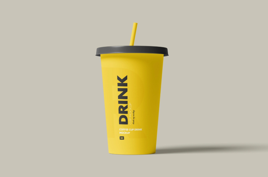 Free Drink cup Mockup