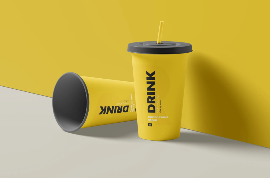 Free Drink cup Mockup