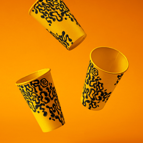 Free Falling PSD Paper cup Mockup Set