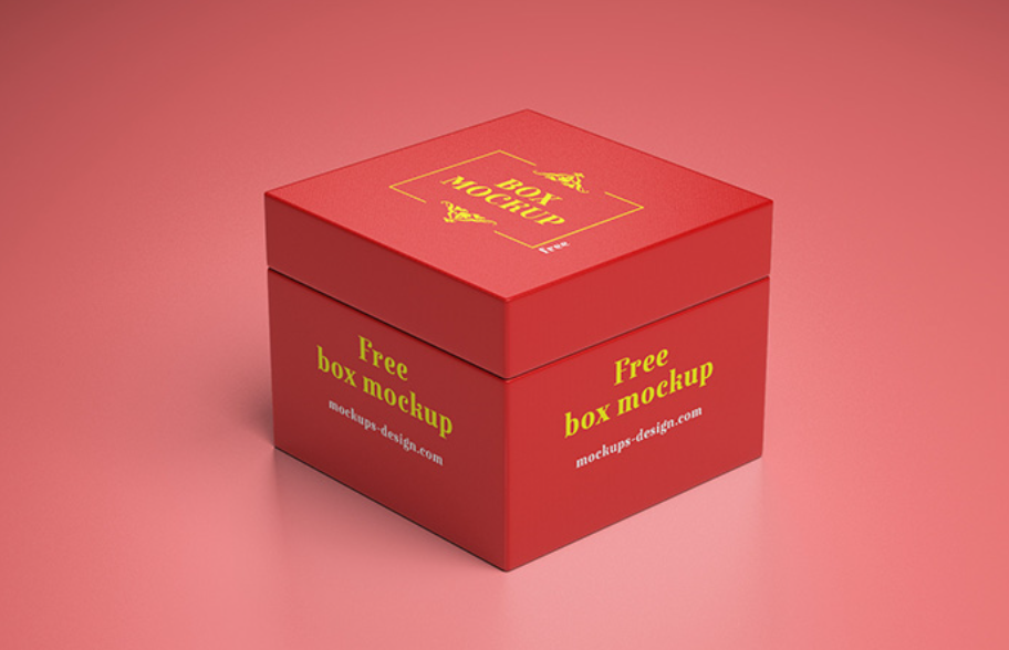 Free Gift Box Mockup