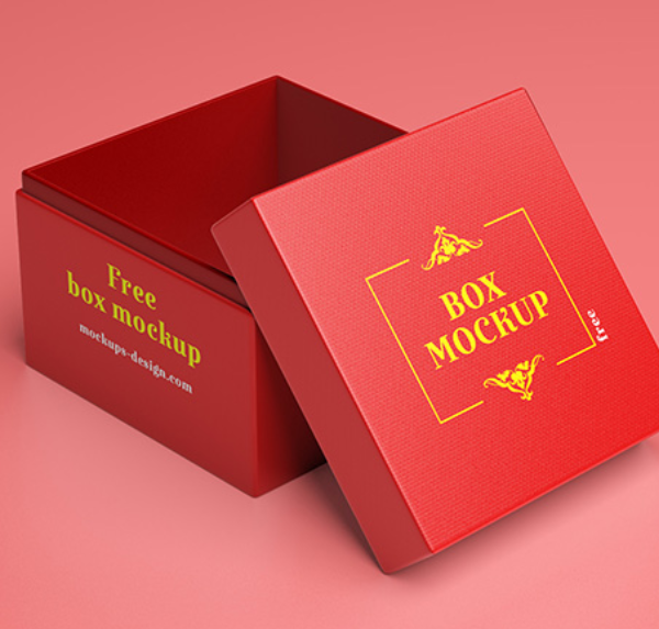 Free Gift Box Mockup