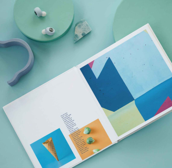 Free Open Hardback Book Mockup