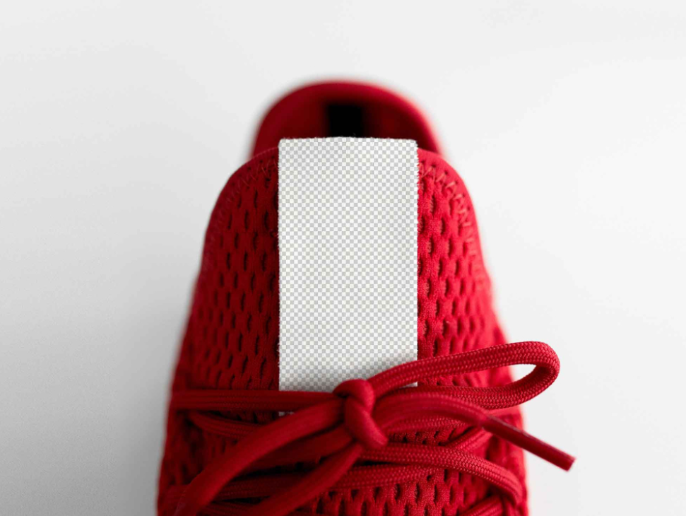 Free Shoes Label Mockup PSD Template