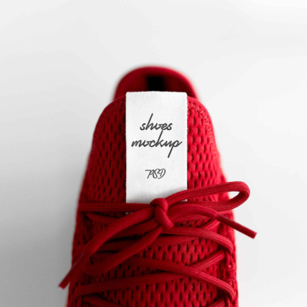 Free Shoes Label Mockup PSD Template