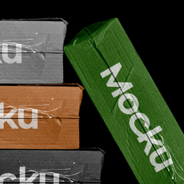 Free Worn Out Mailer Box Mockup