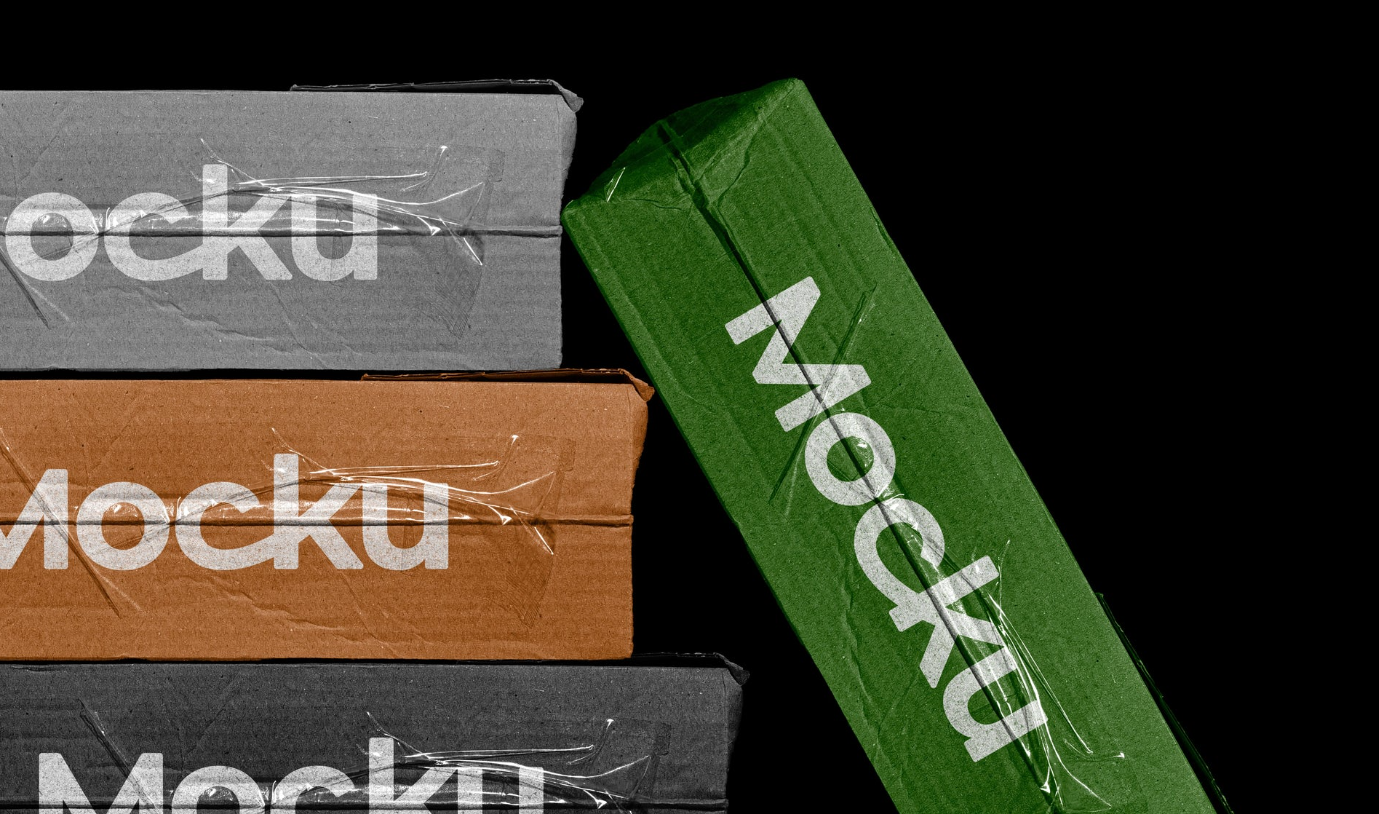 Free Worn Out Mailer Box Mockup