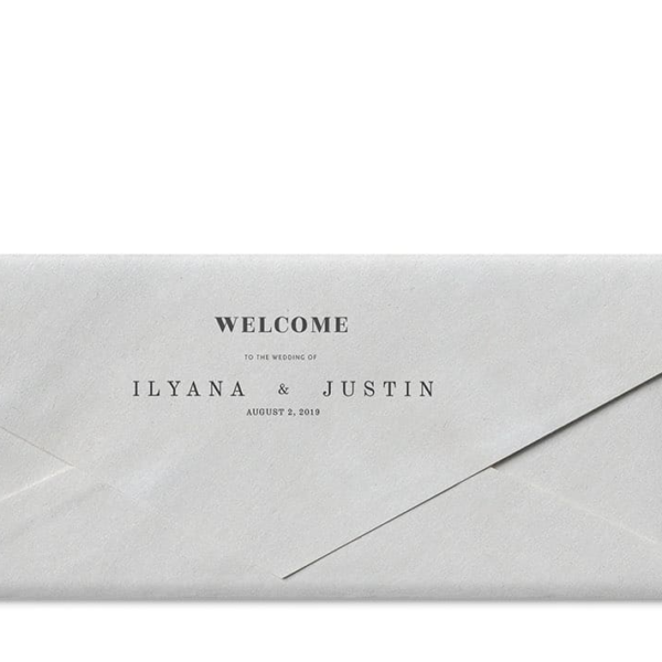 Free closed envelope Mockup W13 Top View PSD