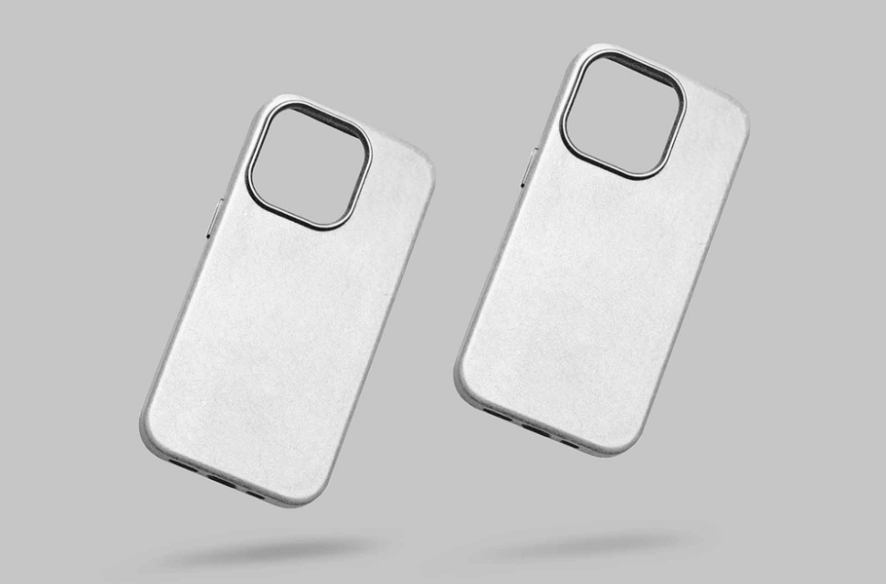 Free iPhone 15 Pro case Mockup Floating PSD