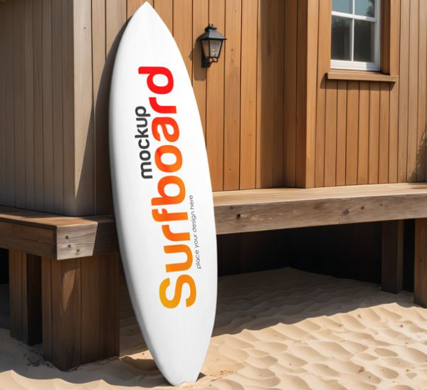 Get Free Surfboard Mockup