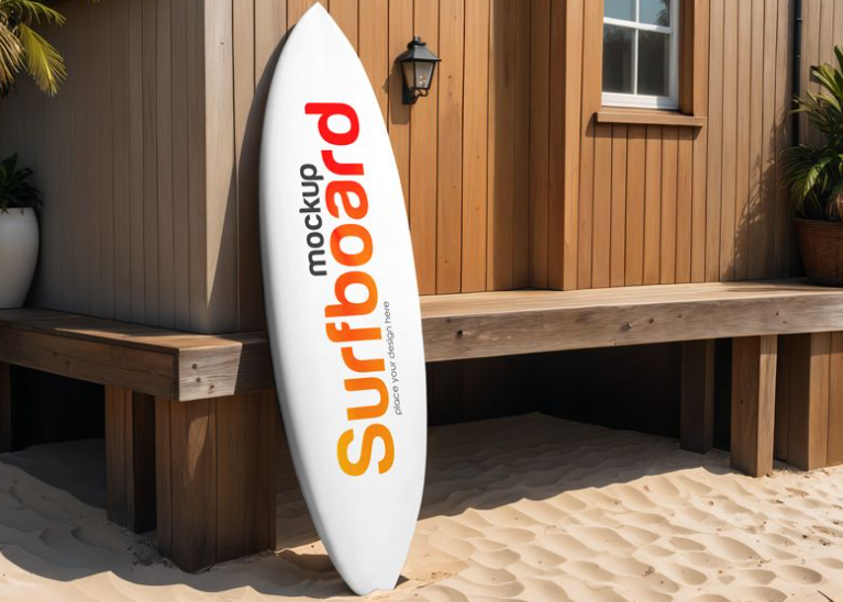 Get Free Surfboard Mockup