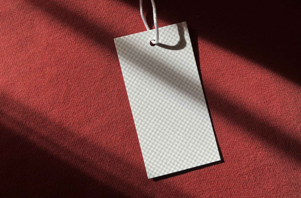 Hang Tag Mockup Fashion Branding Presentation PSD