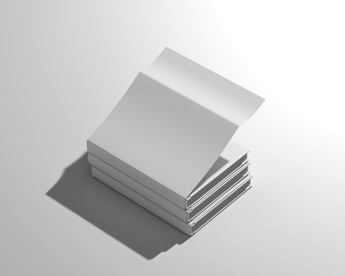 Hardcover Dust Jacket Book Mockup